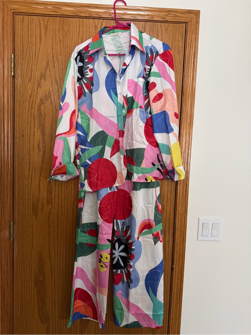 Colorful Abstract Two-piece Set - Multicolor